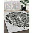 thumbnail image 2 of Ahgly Company Indoor Rectangle Patterned Platinum Gray Novelty Area Rugs, 7' x 9', 2 of 6