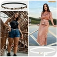 thumbnail image 5 of WHIPPY Women Skinny Leather Belts Ladies Waist Belt for Jeans Dresses Gold Buckle, 5 of 9