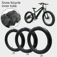 thumbnail image 3 of 1X Snow Bicycle Inner Tube 20/24/26X4.0 Rubber Black Inner Tube for Fat Bikes/E-Bikes Cycling Tires Accessories 20X4.0, 3 of 9