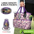 thumbnail image 2 of Garden Tool Bag,Pioneer Flower Floral Print Pattern Garden Tool Organizer,Garden Gifts,Waterproof Multi-Pocket Garden Tool Storage 11.8x5.5x11.4 Inch(Tools NOT Included), 2 of 6