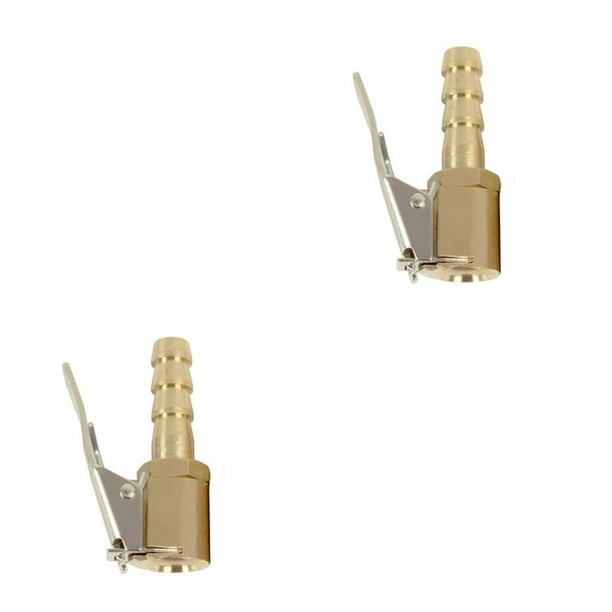 Scienceny Boquilla de inflado de neumáticos, boquilla de bomba de aire, adaptador de Clip de estilo de coche, varilla de extensión, compresor, 0.6 cm 2piezas