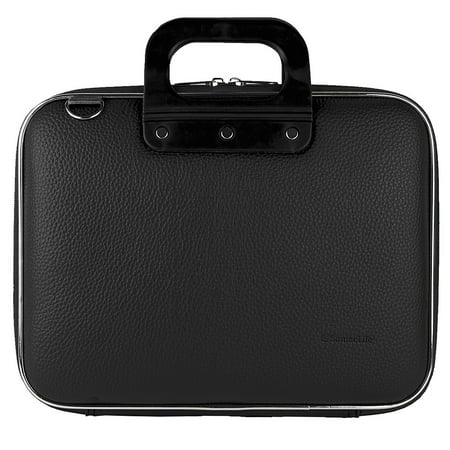 Leather Netbook Case - Cady Universal Tablet, eReader, Netbook, Laptop Hard Faux Leather Carrying / Shoulder Suit Case fits 15, 15.6 inch