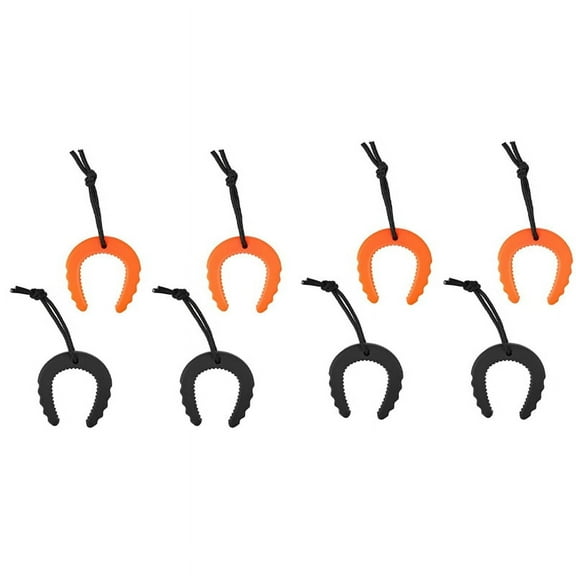 Door Stopper Wedge,First Responder Door Stops for Police & Firefighter Door Stoppers & Wedges 4 Black & 4 Orange