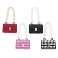 thumbnail image 4 of Fashionable Dollhouse Metal Chain Bag Pack Doll Bag Miniature Shopping Handbag For Clothes Accessories, 4 of 21