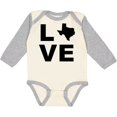 thumbnail image 3 of Inktastic Love Texas Boys or Girls Long Sleeve Baby Bodysuit, 3 of 5