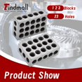 thumbnail image 2 of Bloque findmall, acero endurecido, 23 agujeros, 1 x 2 x 3 cm, 2 of 7
