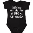 thumbnail image 3 of Inktastic Little Boy, Big Miracle Boys Baby Bodysuit, 3 of 5
