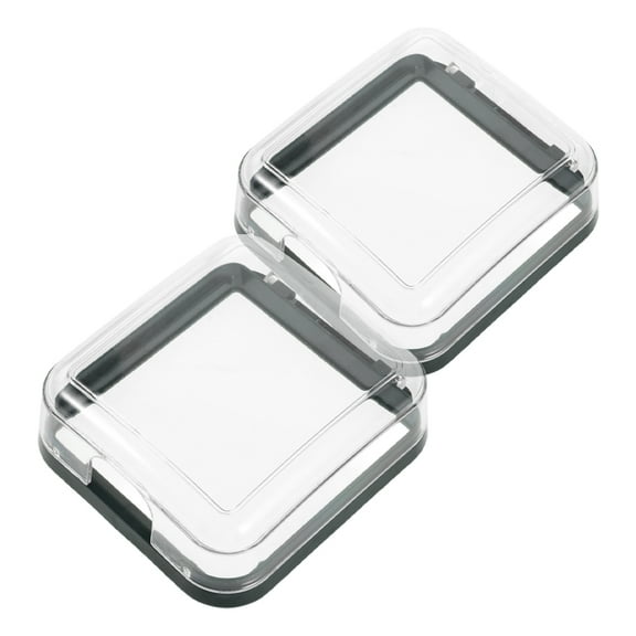 WRITWAA 2Pcs Splash Proof Electrical Outlet Covers with Transparent Design and Adhesive
