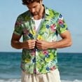 thumbnail image 3 of Rvwovn Men's and Women's Summer Hawaiian Beach Shirt - Short Sleeve Floral Tropical Button Down Casual Top, 3 of 7