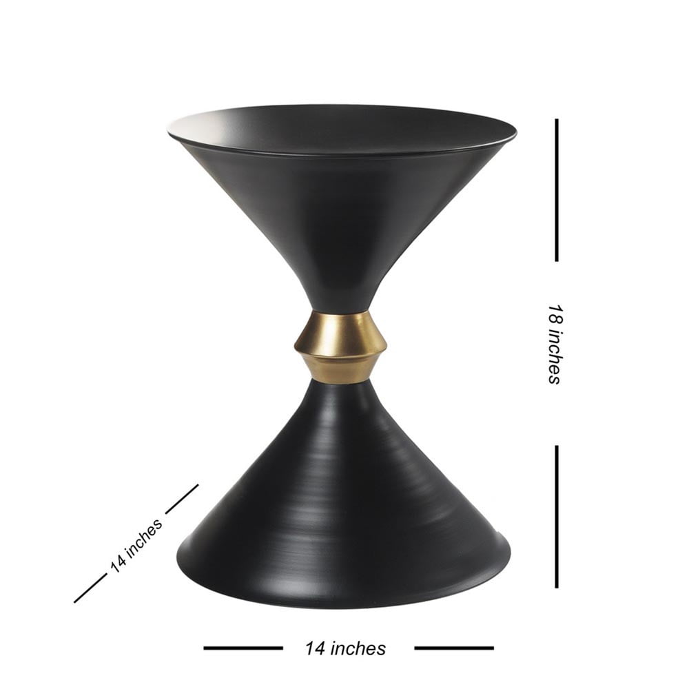 LR Home Maya Contemporary Metal Indoor Novelty End Table