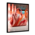 thumbnail image 2 of Designart "Elegant Pink Liquid Ink Handbag" Fashion Framed Wall Art - Glam Pink Fashion Bag Living Room Framed Canvas Art, 2 of 6