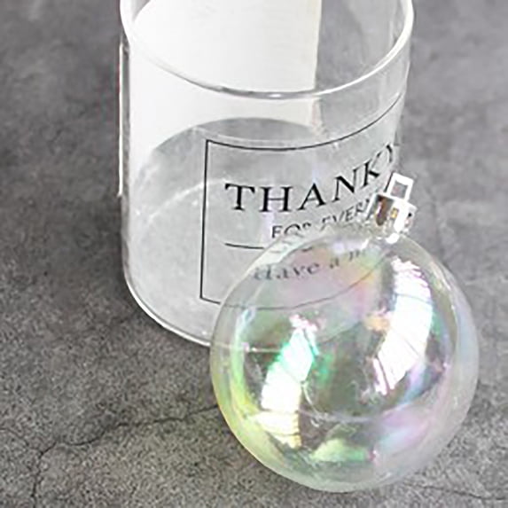 GadgetVLot 6 pcs plastic colorful transparent ball home holiday birthday party christmas ball