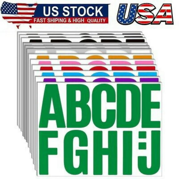 340 Pieces 30 Sheets Large Letter Stickers 4 Inch Self Adhesive Letters Stickers