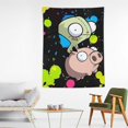 thumbnail image 3 of Invader Zim Pig Cartoon Tapestry Luxury Wall Hanging Tapestries Decoration For Living Room Bedroom Dormitory Mural Blanket Wall Art Tapestry, 3 of 8