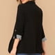 thumbnail image 1 of Puños a rayas para mujer chaqueta informal transpirable con un solo botón solapa clásica lavable a máquina para la oficina para ir de compras ANGGREK Otros, 1 of 5