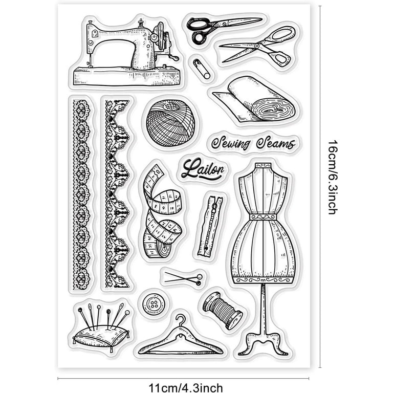 Kwan Crafts Daily Icons Drawing Tools Musical Instruments Clear Stamps for  Card Making Decoration and DIY Scrapbooking 3050602