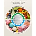 thumbnail image 4 of Upstreman 3.1 Cu. Ft Compact Refrigerator with Freezer, Double Door Mini Fridge Cooler Small Refrigerator, Adjustable Thermostat, Energy Star, Low Noise, Stainless Steel TM31, 4 of 11
