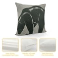 thumbnail image 4 of Qinduosi Pillow Covers Set of inch, Black Throw Pillow Covers Cabin Decor Gray Pillowcase Rustic Cushion Couch Cover Outdoor Cushion Case, 4 of 5