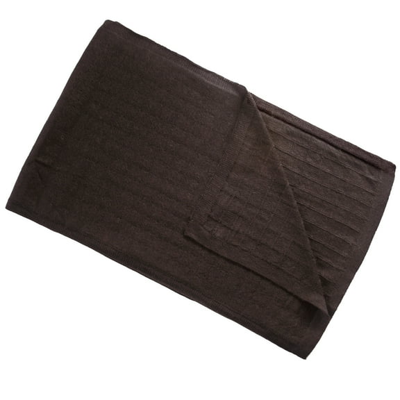 100% Baby Alpaca Lightweight Scarf ~ Natural Fiber Wrap for Women ~ Brown