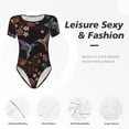 thumbnail image 4 of Balery Humming Bird Body de cuello redondo de manga corta para mujer Tops de manga corta Tops básicos-Small, 4 of 7