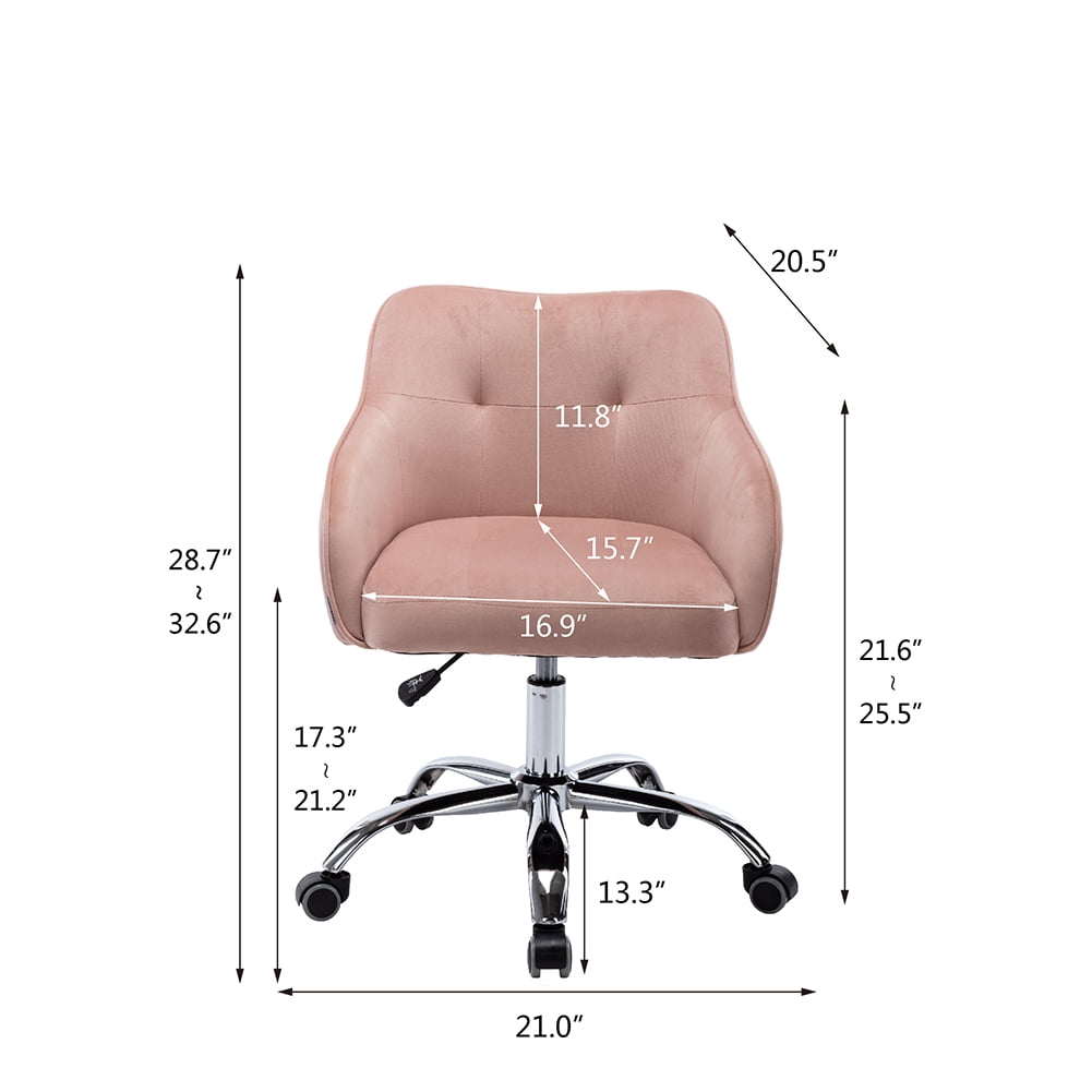 Kepooman Modern Accent Swivel Chair with Armrests, Height Adjustable Leisure Office Chair for Living Room and Bed Room, Pink Kepooman Modern Accent Swivel Chair with Armrests, Height Adjustable Leisure Office Chair for Living Room and Bed Room, Pink