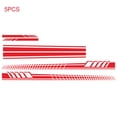 thumbnail image 3 of 5Pcs Car Stickers Body Sticker Decals Stripes Car Side Door Body Hood Rearview Mirror Decal Stickers Set Racing, 3 of 7
