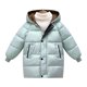 thumbnail image 1 of Gibobby Chamarra niñaChaqueta de plumón para niños, chaqueta acolchada con capucha de invierno, chaqueta acolchada de longitud media para niños y niñas(Verde, 3-4 Años), 1 of 3