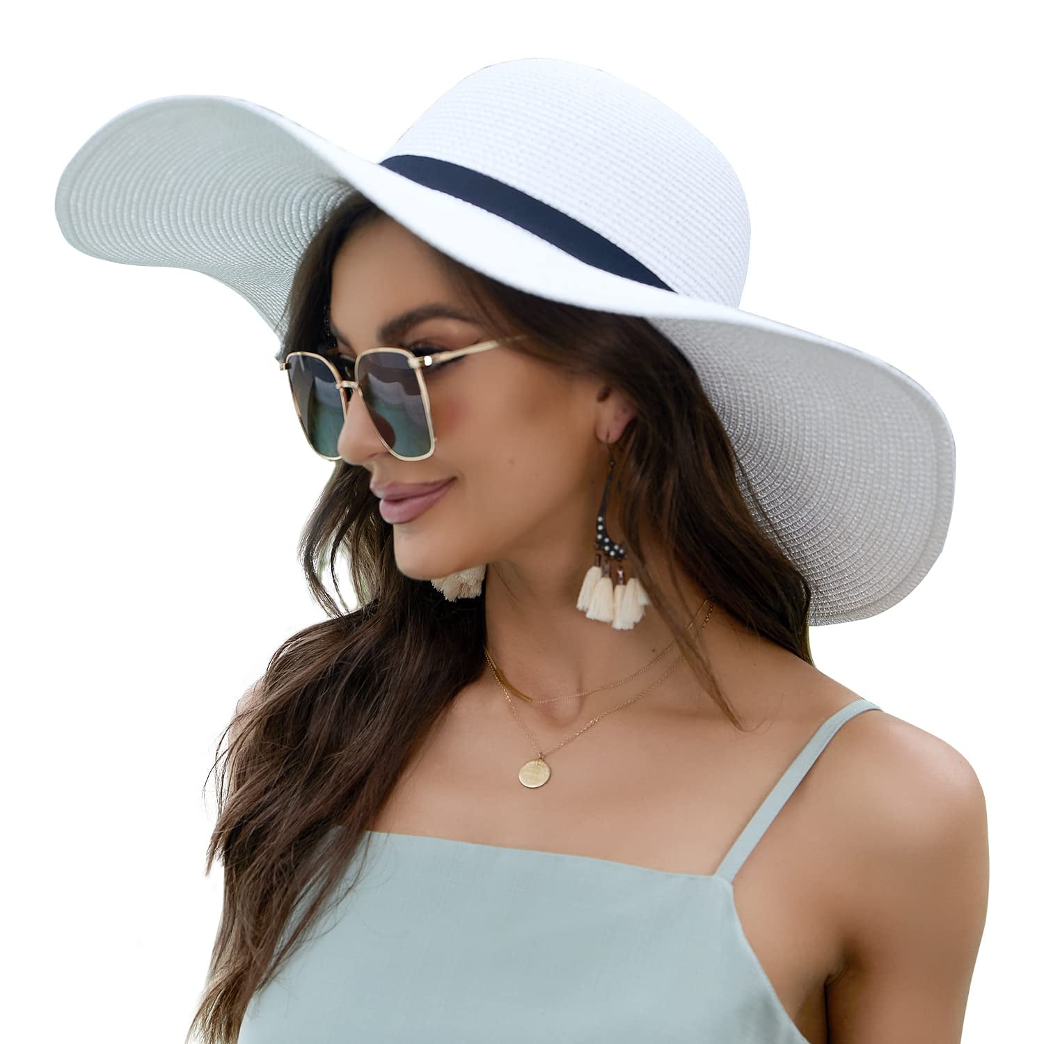 Black Felt Hat For Women  Wide Brim Felted Hat – Sungrubbies