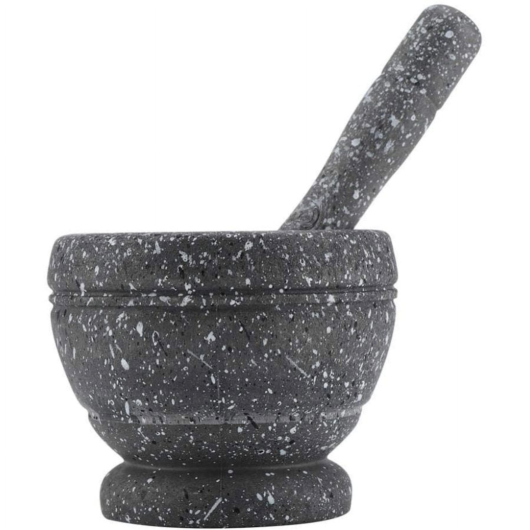 Granite Mortar and Pestle by Hicoup - Natural Unpolished, Non Porous