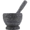 thumbnail image 2 of High-Quality Plastic Garlic Herb Mortar & Pestle Set, Small Kitchen Spice Crushing Tool (Gray), 2 of 8