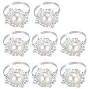 House Party Houseparty Faux Pearl Ring Wedding for Table Decor Artificial 12 Pcs