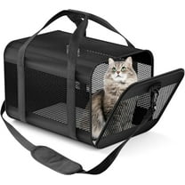 Prodigen Cat Carrier Dog Carriers for Small Dogs Soft Slided Airline Approved Collapsible Pet Travel Carrier, Small (16.3" L x 11.8" H x 12.4" W)