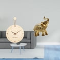thumbnail image 2 of Reloj de pared de madera decorativo, moderno, para sala de estar, silencioso, colgante, figura de escritorio, estatua de , estante de escritor, 2 of 8