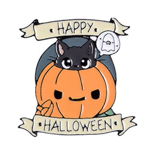 Halloween Pumpkin Brooch Fall Cute Funny Gift For Family And Friends