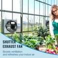 thumbnail image 5 of VEVOR Shutter Exhaust Fan Shop Exhaust Fan 10'' Wall Mounted Aluminum 820 CFM, 5 of 9