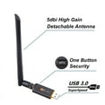 thumbnail image 6 of Wifi Adapter Dual Band 2.4GHz 5GHz Wifi Usb 1200Mbps Wireless WiFi Dongle with 5dB Antenna PC Computer Network Card Receiver, 6 of 7