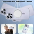 thumbnail image 2 of Magnetic case for iPhone 13 Pro Phone Case for Women, Matte Luxury Soft Metallic Luster Design with Camera Lens Protector, Compatible with Magsafe Case for iPhone 13 Pro 6.1"-Silver, 2 of 12