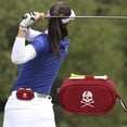 thumbnail image 2 of artículos deportivos Bolsa para pelotas de golf soporte para tee bolsa de almacenamiento portátil calavera bolso de golf (rojo) FLhrweasw Nuevo, 2 of 9