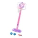 thumbnail image 3 of Aro de baloncesto para niños y con pelotas para regalos de niños y niñas soporte de baloncesto con bomba de aire para el patio trasero Rosa, 3 of 8