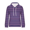 thumbnail image 5 of Goodtrade8 Tunic Winter Hoodies for Women Stripe Pullover Sweatshirt Hooded with Pocket Workout Casual Long Sleeve Women Tops, 5 of 5