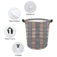 thumbnail image 4 of Facannap Fabric Texture Pattern Dirty Clothes Basket Oxford Cloth for College Dorms Clothes Storage Bucket Toy Organizer for Toys Clothes Organization Gift Basket One size, 4 of 6