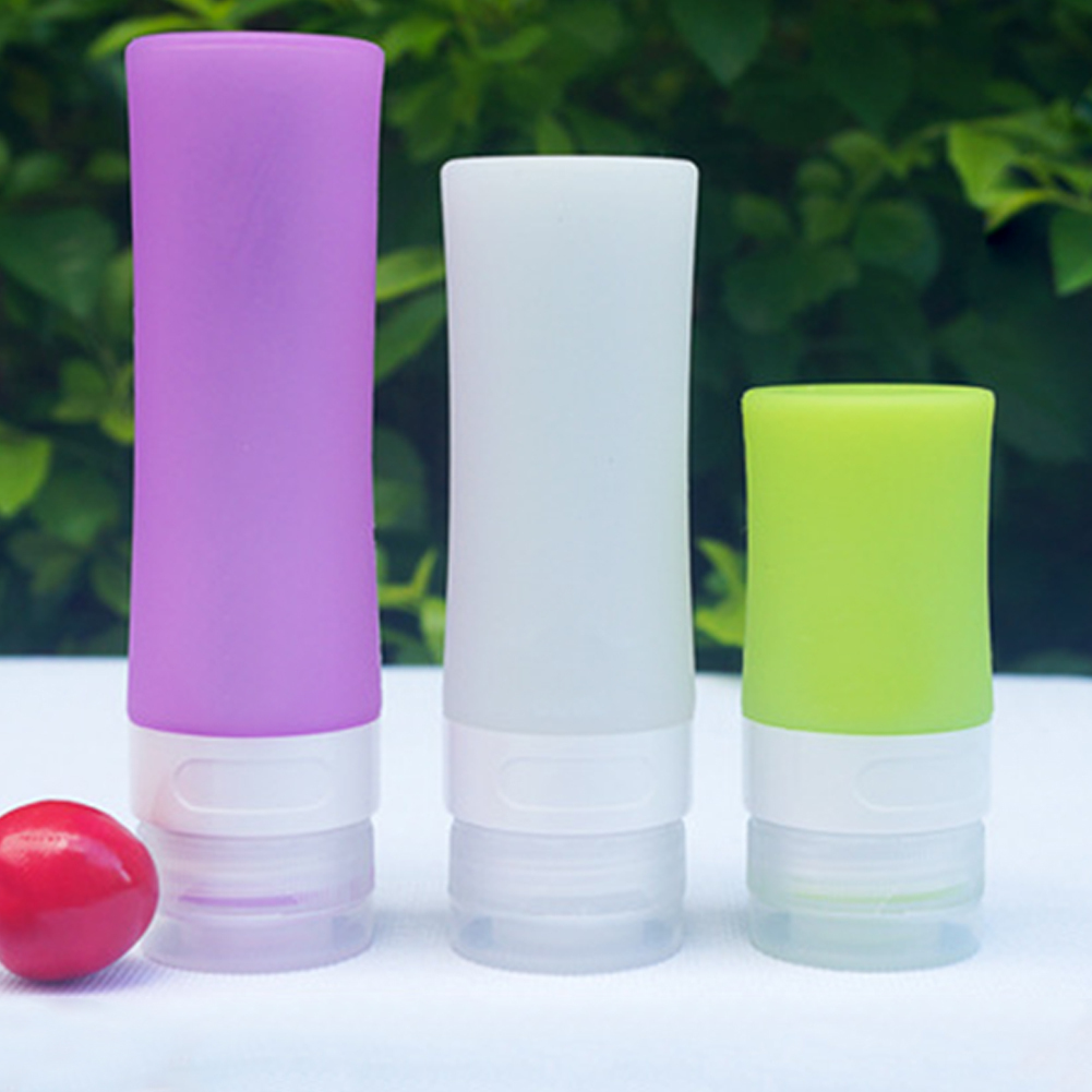 Cheers.US Portable Free Silicone Travel Container, Leakproof Squeeze Travel Tube Cream Jars with Bag, Toiletry Bottle Set for Cosmetic Shampoo Conditioner Lotion Liquids - image 5 of 7
