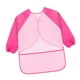 thumbnail image 2 of 2 Piezas Delantal De Manga Larga Para Niños Delantal De Pintura para proteger Delantal De Cocina, Rojo Rosa, 2 of 9