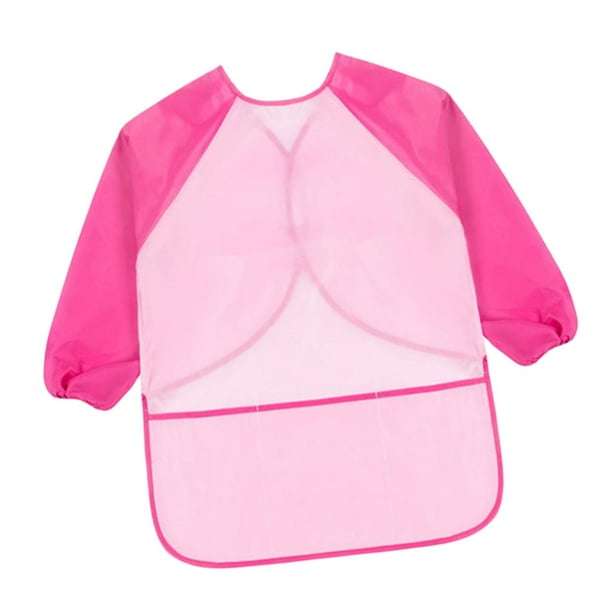 Delantal infantil de manga larga, impermeable, para comer y jugar. tal como se describe