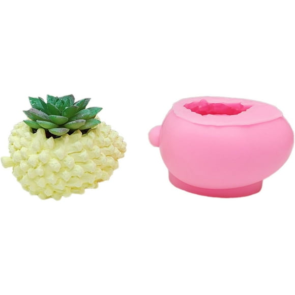 Handmade Silicone Mould Pineapple Shaped Succulent Flower Pots Mold Pen Holder Concrete Plasters Planter Mold Table Decors
