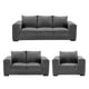 thumbnail image 1 of Sala 3-2-1 DICASA Taos (Sofá, Love Seat y Sillón) Gris Carbon para Sala, 1 of 8