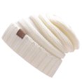 thumbnail image 1 of Guardurnaity Gorro de punto de invierno con estilo, gorro de invierno para hombres y mujeres, gorro de punto ajustable Sombreros blanco, 1 of 6