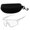 White-WH Home Decor, variant on JJV Father's Day Photochromic Cycling Sunglasses Thick Rimmed Full Frame Sports Cycling Glasses Set with Hard Case Suitable for Outdoor Sports Protective Glasses