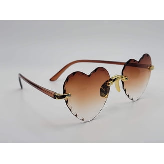 Heart Shape Heart Sunglasses Retro Vintage Boho Translucent  display picture 2