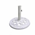 thumbnail image 1 of 18" Round Cast Stone Umbrella Base, Whit, 1 of 1